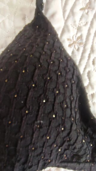 Bikini Oysho Negro Dorado Vintage
