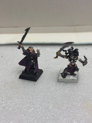 Elfos Oscuros Metal Warhammer 5 Figuras