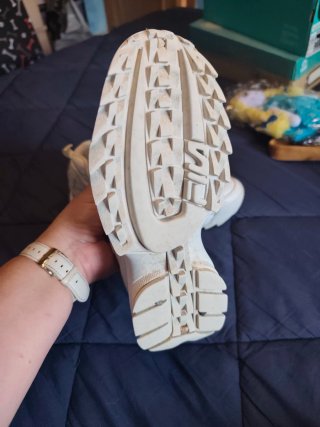 Zapatillas Fila Mujer Talla 36 Blancas Rosas