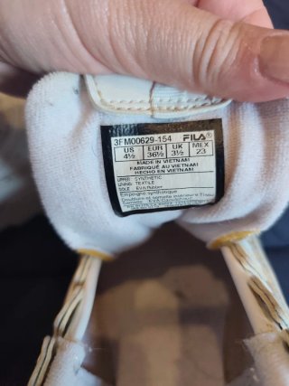 Zapatillas Fila Mujer Talla 36 Blancas Rosas