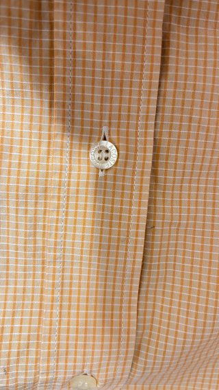 Camisa Lacoste Cuadros Naranja Talla M