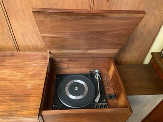 Mueble Tocadiscos Años 70 Madera