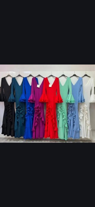 Traje de Flamenca Buganvilla TODAS LAS TALLAS.