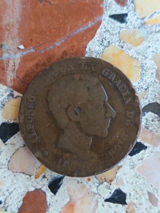 Moneda Antigua 1873 - 10 Céntimos