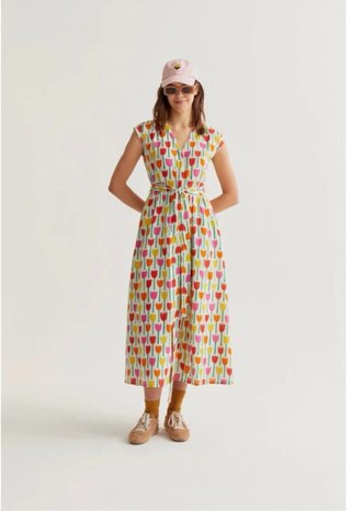 Vestido Compañía Fantástica Estampado Tulipan Tall