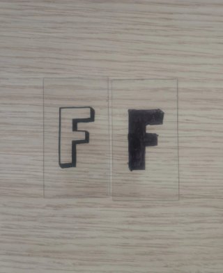 Caja de Luz LED con letras.