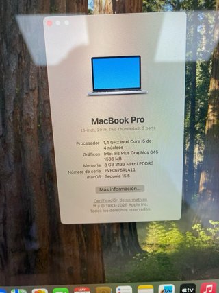MacBook Pro 256GB Argento