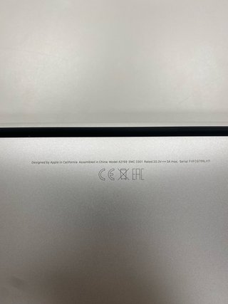 MacBook Pro 256GB Argento
