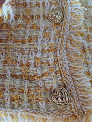 Chaqueta Tweed Mango Talla L