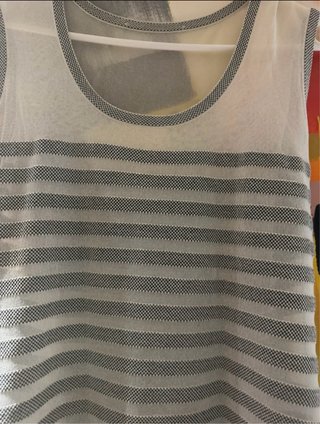 Escada Camisa Vintage 90s Mujer Rayas