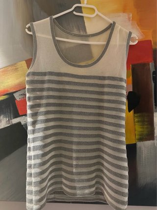 Escada Camisa Vintage 90s Mujer Rayas
