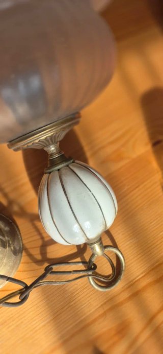 Lámpara vintage cristal transparente