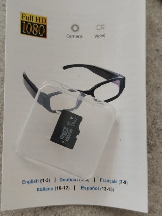 Occhiali con Videocamera Integrata – HD 1080p Nuov