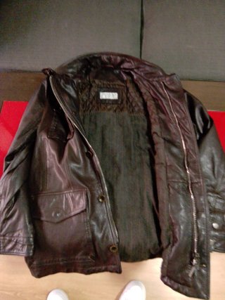 Chaqueta de cuero CANOVA'S CLUB Marrón