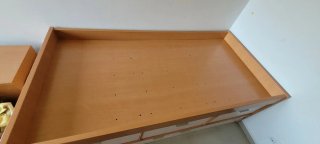 Mueble Cama Madera y Blanco