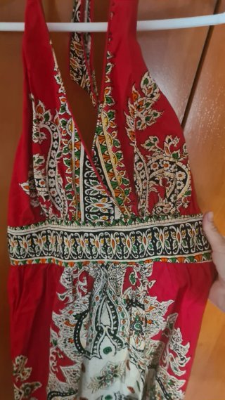 Vestido rojo largo