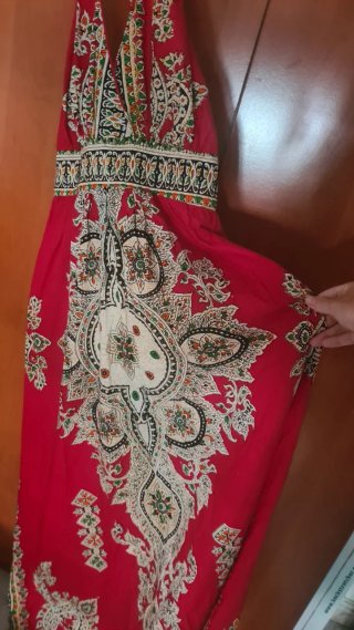 Vestido rojo largo
