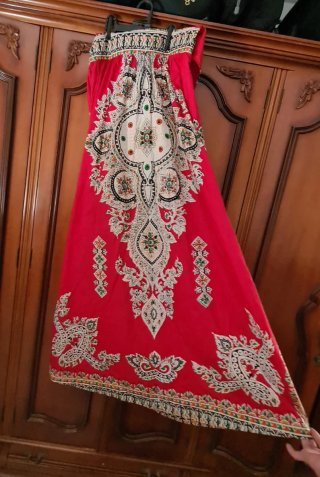 Vestido rojo largo