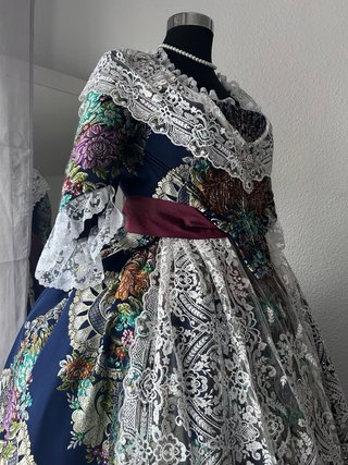 Traje de Fallera Azul Marino
