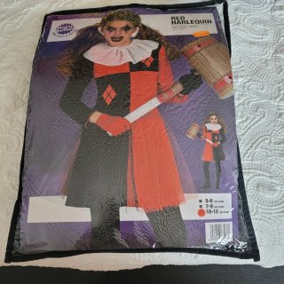 Disfraz Red Harlequin Talla 10-12
