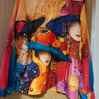 Camisa estampada mujer
