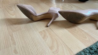 Tacones Mango Beige