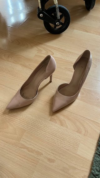 Tacones Mango Beige