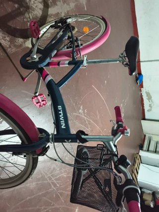 Bicicleta niña 26' azul y rosa