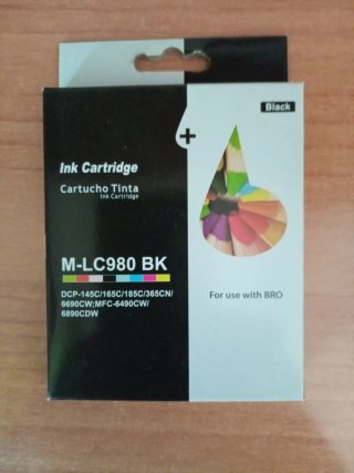 Cartuchos Tinta Brother LC980 BK y LC980M Magenta