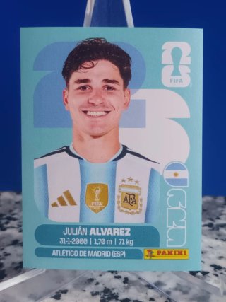 Cromo Julián Álvarez mundial 2026 panini