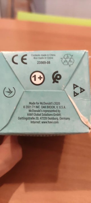 Teenie Beanie Boos Glitzy renna MC Donald's 2021