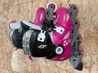 Patines Oxelo Niña Talla 32-34 Rosa