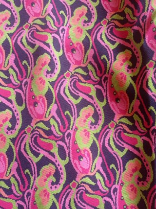 Vestido mini estampado pulpos manga corta