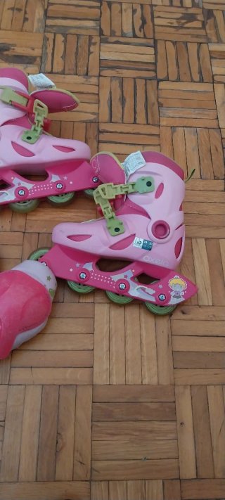 Protecciones Patinaje Oxelo Rosa Niña