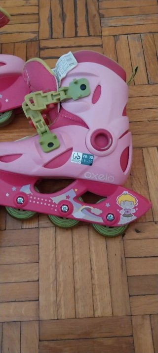 Protecciones Patinaje Oxelo Rosa Niña