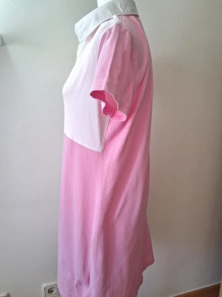 Vestido Polo Burberry Rosa y Blanco