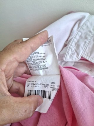 Vestido Polo Burberry Rosa y Blanco