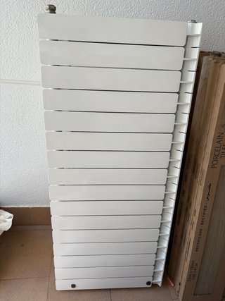 4 Radiadores Blancos Metal