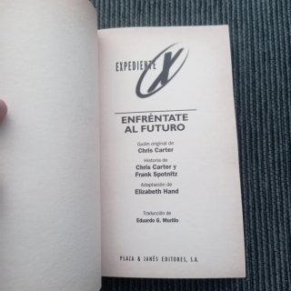 Libro "Expediente X: Enfréntate al futuro"
