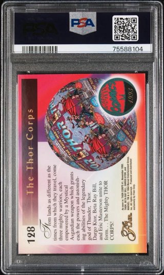 Cromo Thor Corps #128 PSA 10 1994 Marvel Flair