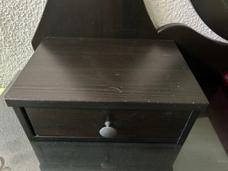 Cómoda Tocador Madera Ikea Negra