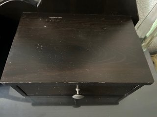 Cómoda Tocador Madera Ikea Negra