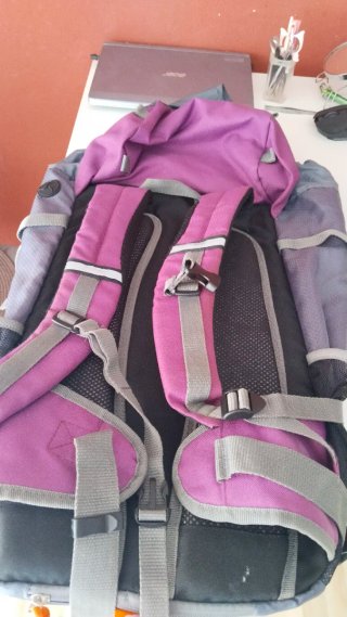 Mochila Lidl 15L Gris/Morado