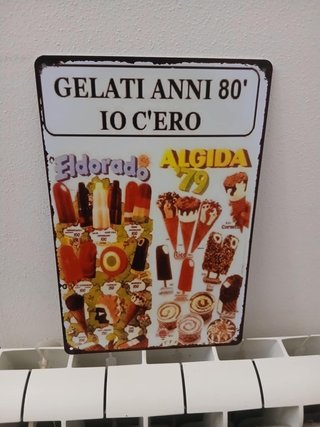 Insegna retrò Gelati Anni '80