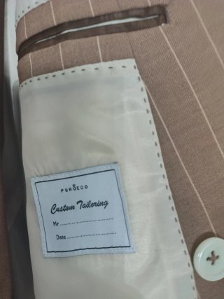 Traje PuroEgo Raya Marrón