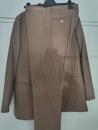 Traje PuroEgo Raya Marrón