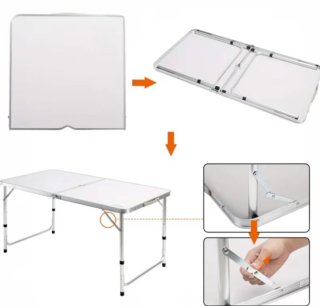 Mesa Camping Plegable Portátil 4 Personas