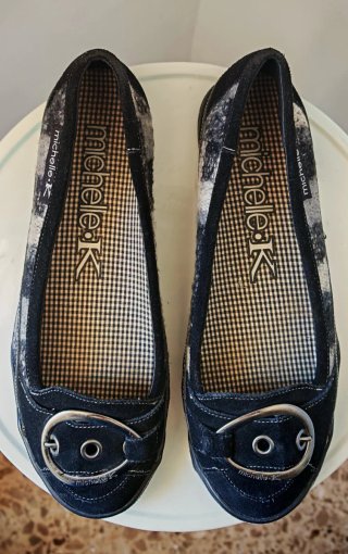 Mocasines Michelle•K, negros, mujer t. 38