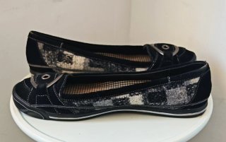 Mocasines Michelle•K, negros, mujer t. 38