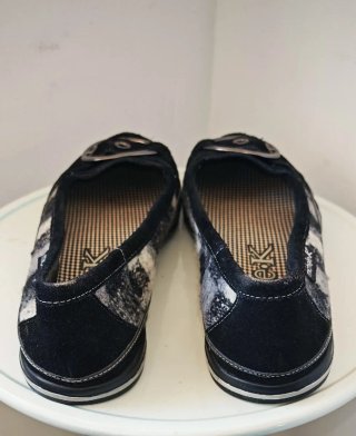 Mocasines Michelle•K, negros, mujer t. 38